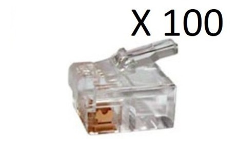 Conector Rj45 Macho Prensable 