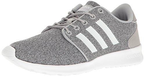 tenis adidas cloudfoam pure grises para mujer