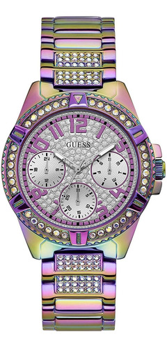 Reloj Mujer Guess Gw0044l1 Analog Pulso Morado Just Watches