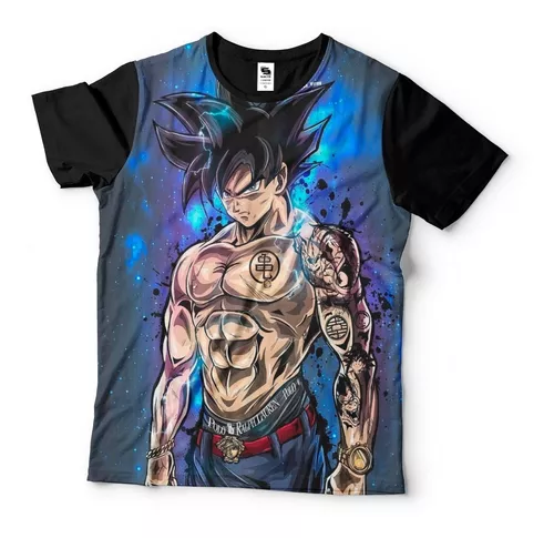 Camiseta Dragon Ball Super - Goku Black Face - Estampa Total