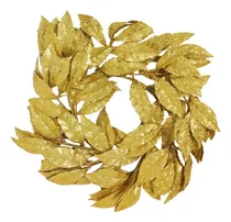 Comprar Corona Navidad 30 Cm Adornos Oro #31162 - Sheshu Navidad