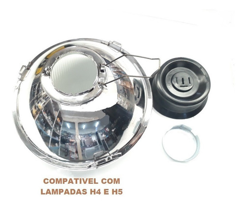 Imagem 3 de 10 de Kit Farol Jeep Willys - F75 E Rural- Lanterna Aro Int E Ext