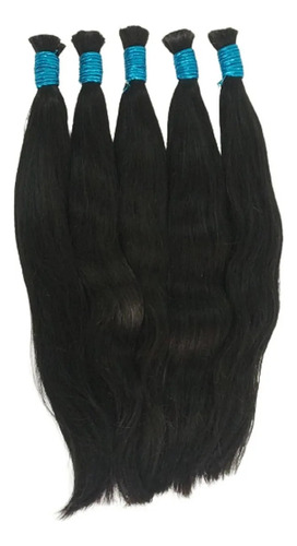 Cabelo Humano Liso Natural 50cm - 100g Imediato Cor Castanho