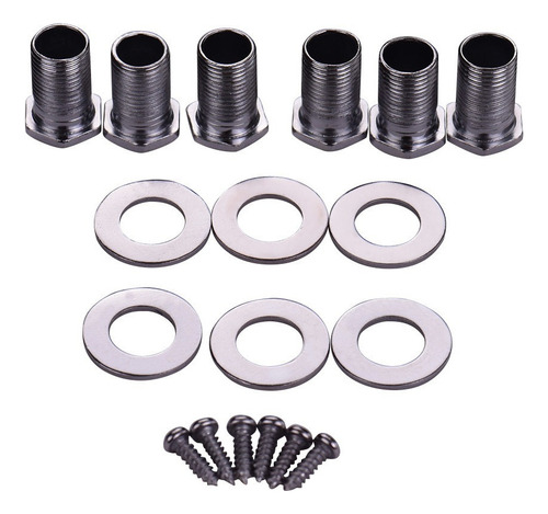 N 6pcs 3l3r Clavijas De Afinación De Guitarra Cerradas