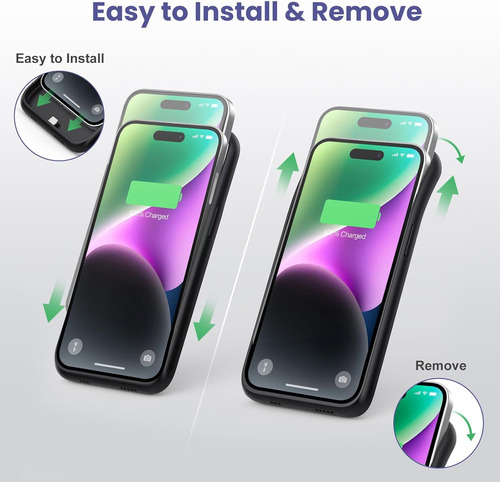 Funda Con Batería Para iPhone 14 Pro Max/14 Plus/13 Pro M...