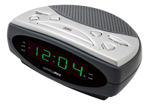 Hannlomax Radio Despertador Hx-137cr, Radio Pll Am/fm, Alarm