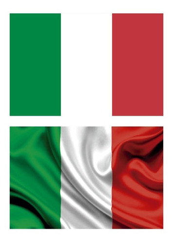 Rdg - Bandera Italia Vinilo Impreso 30 Cms.