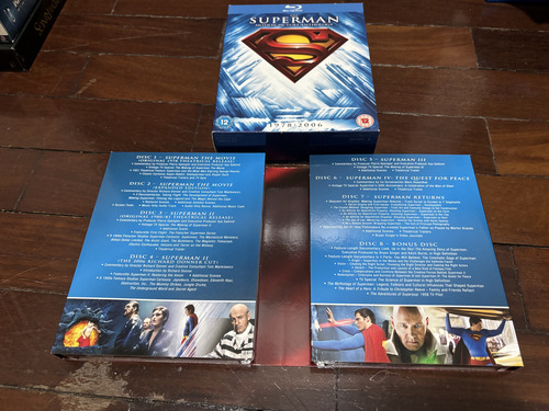 Box Superman The Motion Pictures Anthology 8 Bds- Importado (Usado)