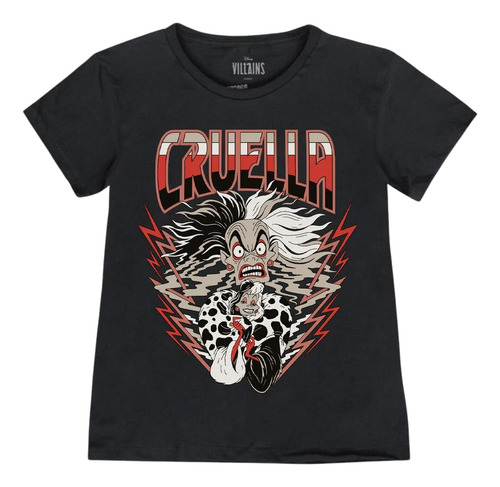 Playera Máscara De Látex Cruella De Vil Mujer 