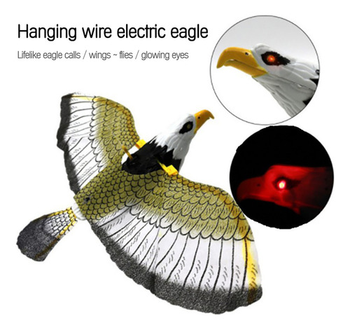 Luminoso Repelente De Pájaros Con Forma De Águila Colgante C