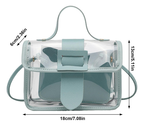 Bolsa De Mensajero Transparente, Monedero Transparente