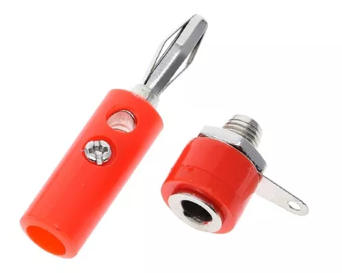 Juego De Conector Macho Hembra J072 De 4mm Conector Banana