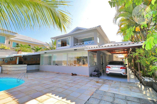 Imagem 1 de 30 de Belíssima Casa De 5 Suítes E 1.000m² Para Venda Na Barra Da Tijuca - Ca0021