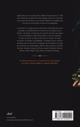 Los mitos griegos, de GRAVES, ROBERT. Ariel Editorial Ariel México, tapa blanda en español, 2013
