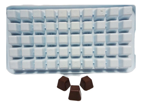 Molde Cubos Chicos X 50 Cavidades Plastico -hielo Chocolate