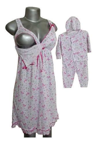 Pijama Batola Materna Mas Conjunto De Bebe Mujer