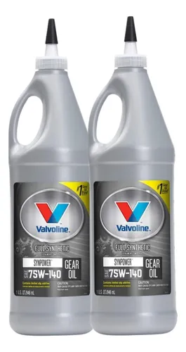 Aceite Transmision Valvoline Synpower 75w140 X 2 U.
