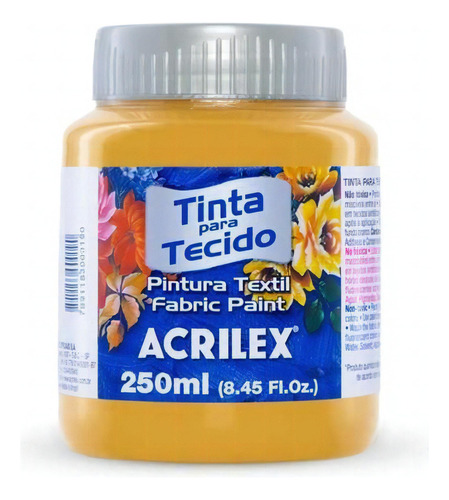 Tinta Tecido Fosca 250ml Ocre Ouro Acrilex