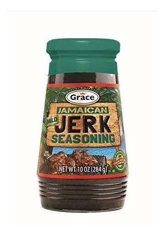 Grace Jerk Seasoning - Suave - 1 Botella 10 Oz - Salsa Jerk