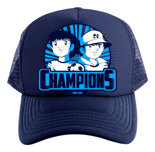 Gorra Trucker Super Campeones Oliver Benji Series Blue