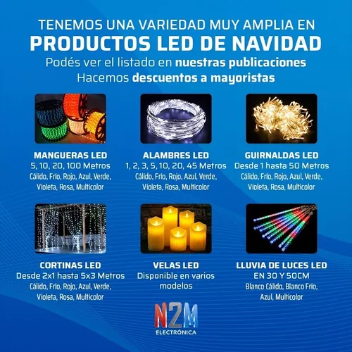 GUIRNALDA 100 LEDS MULTICOLOR A PILAS