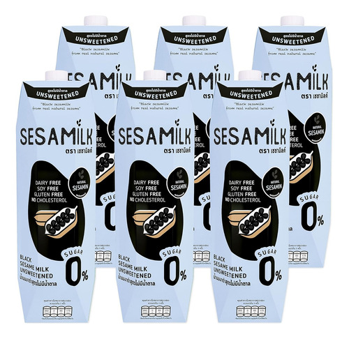Leche De Sésamo (leche De Sésamo Negro Sin Azúcar), 33.8 Oz
