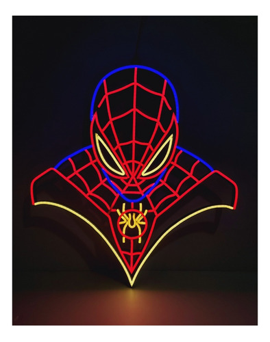 Spider-man Cuadro Neon Alta Calidad Y Detalles