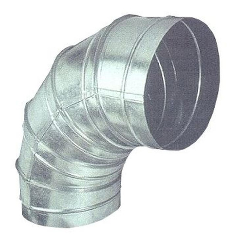 Ducto Circular Codo Galvanizados, Mxroo-019, 40 Ø, 90°, Radi