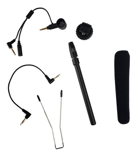 Microfone Condensador Para Câmera E Celular Ytm-706e - Yoga Cor Preto