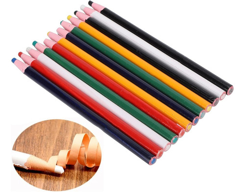 Lapiz Greda De Cera De Colores Para Sastre 24 Piezas