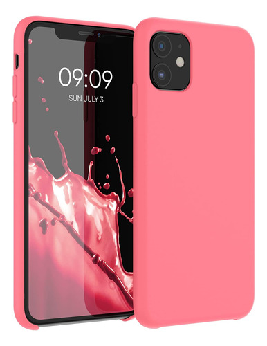 Funda Kwmobile Para iPhone 11- Coral Neón