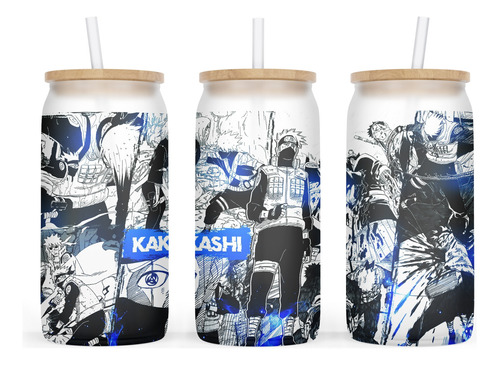 Vaso Bambu Starbucks Naruto Kakashi Anime Manga Ninja