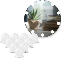 Comprar Luces Maquillaje Iluminacion Led 10 Focos Usb Espejo Tocador
