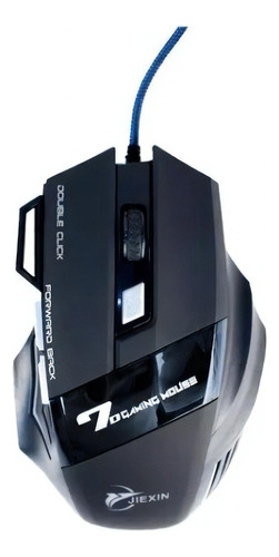 Mouse Para Jogo Game X7 6000 Dpi Usb 1.8m Cor Preto