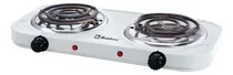 Comprar Parrilla Eléctrica De 2 Quemadores Koblenz PEKM-2000 EG 2 Quemadores de Espiral de 2000w Con 5 Niveles de Calentamiento y Termostato 110V Blanca