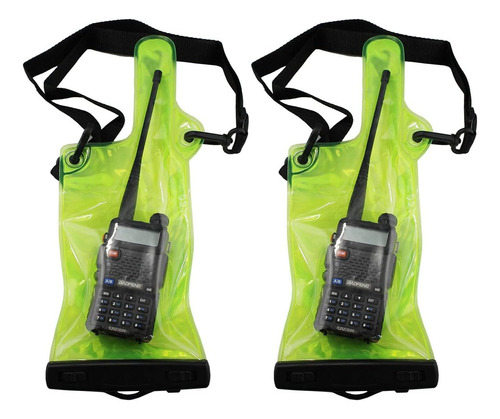 2 Fundas Para Walkie Talkie Impermeable Con Correa Para M