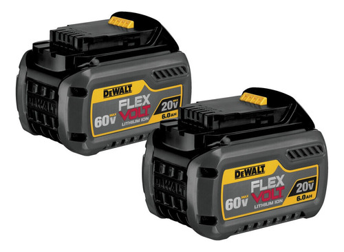 Dewalt Dcb6062 2 Pack 20v/60v Max Flexvolt 6 Ah Ion De Litio