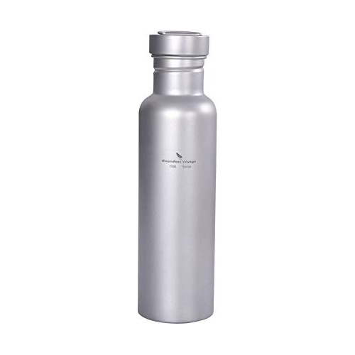 Usharedo Outdoor 750ml Titanium Sports Botella Con Lid Flask