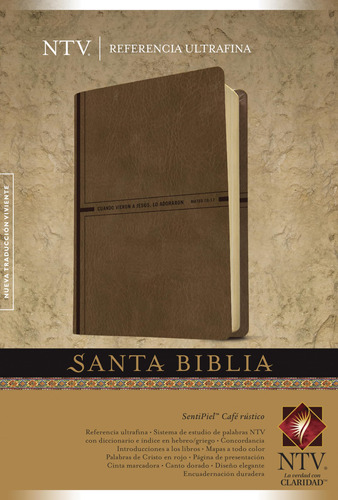 Santa Biblia Ntv, Edicion De Referencia Ultrafina (sentipiel