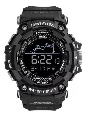 Relógio Digital Masculino Smael 1802 Original Militar 5bar