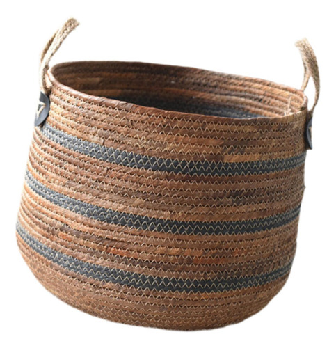 Cesta De Lavandería Tejida Cesta De Mantas Para El Hogar S