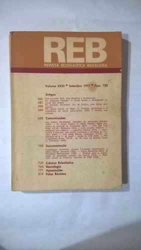 Reb Revista Eclesiástica Brasileira Sept 1971 Boff Gründel