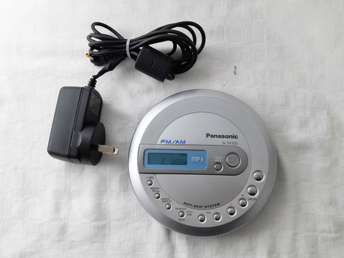 Discman Panasonic Sl-sv550 Funcionando Al 100% Gris (Usado)