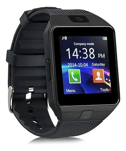Smartwatch Dz09 Con Tarjeta Sim/cámara Para Android/ios Color De La Caja Negro Color De La Correa Negro Diseño De La Correa Black