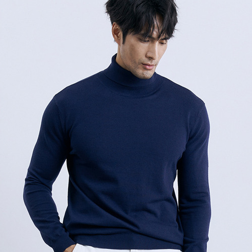 Camisa Hombre Playera Manga Larga Cuello Alto Con Base Sól