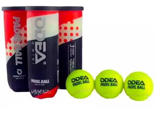 Bola Padel Odea Pack Com 06 Tubos Com 03 Bolas Cada