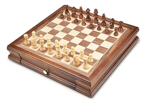 Amerous Juego De Ajedrez Magnético De Madera De