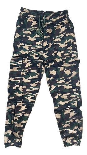 Jogger Camuflado Mujer Sudadera Pantalón Bolsillos Laterales