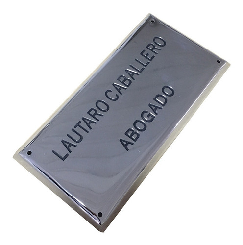 Imagen 6 de 10 de Placa Bronce Profesional, Doctor, Abogado, Contador 30x20 Cm