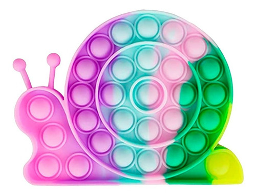 Imagen 1 de 6 de Pop It Caracol Colores Pasteles Pastel Modelos Multicolor